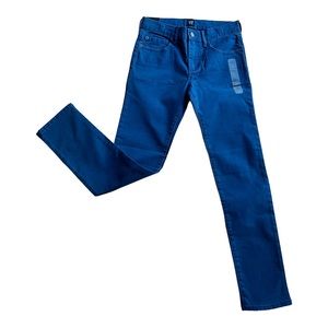GAP Boys Stretch Skinny Blue Denim Jeans Size 12 Regular